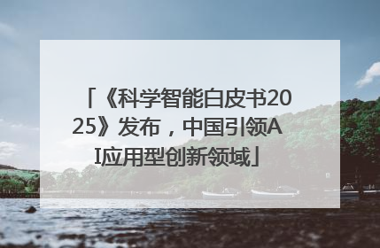 《科学智能白皮书2025》发布，中国引领AI应用型创新领域