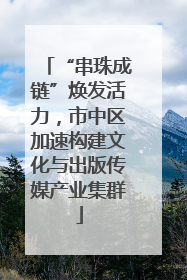 “串珠成链”焕发活力，市中区加速构建文化与出版传媒产业集群