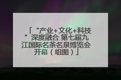 “产业+文化+科技”深度融合 第七届九江国际名茶名泉博览会开幕（组图）