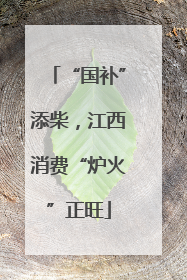 “国补”添柴，江西消费“炉火”正旺