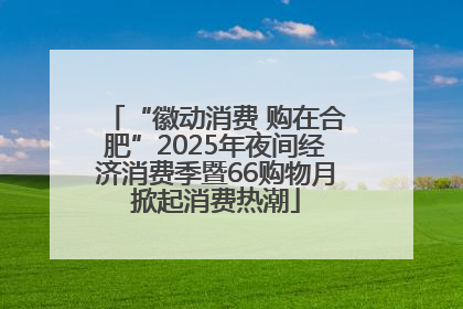 “徽动消费 购在合肥”2025年夜间经济消费季暨66购物月掀起消费热潮