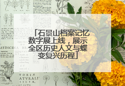 石景山档案记忆数字展上线，展示全区历史人文与蝶变复兴历程