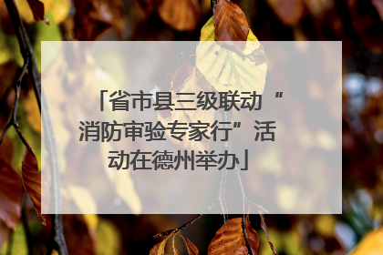 省市县三级联动“消防审验专家行”活动在德州举办