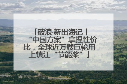破浪·新出海记丨 “中国方案”拿捏性价比，全球近万艘巨轮用上镇江“节能桨”