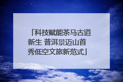 科技赋能茶马古道新生 普洱景迈山首秀低空文旅新范式