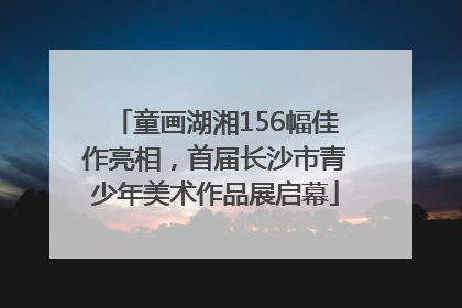 童画湖湘156幅佳作亮相，首届长沙市青少年美术作品展启幕