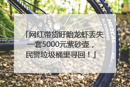 网红带货盱眙龙虾丢失一套5000元紫砂壶，民警垃圾桶里寻回！