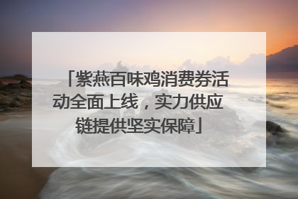紫燕百味鸡消费券活动全面上线，实力供应链提供坚实保障