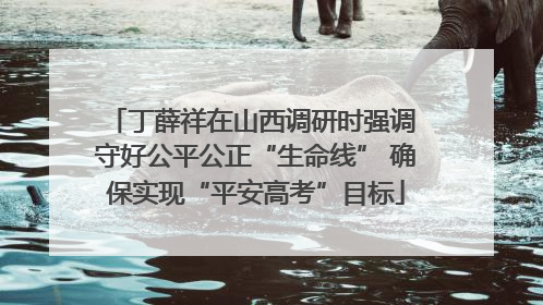 丁薛祥在山西调研时强调 守好公平公正“生命线” 确保实现“平安高考”目标