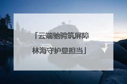 云端驰骋筑屏障 林海守护显担当