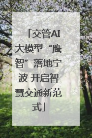 交管AI大模型“鹰智”落地宁波 开启智慧交通新范式