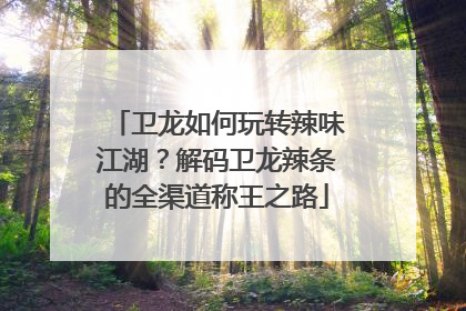 卫龙如何玩转辣味江湖？解码卫龙辣条的全渠道称王之路