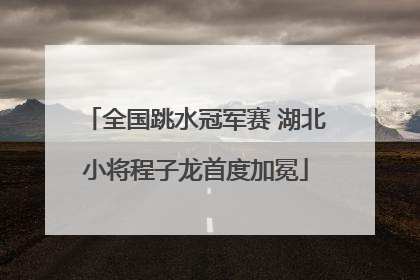 全国跳水冠军赛 湖北小将程子龙首度加冕