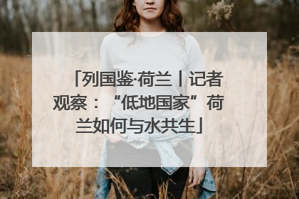 列国鉴·荷兰丨记者观察：“低地国家”荷兰如何与水共生