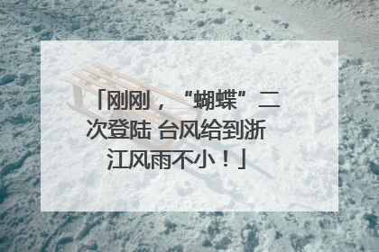 刚刚，“蝴蝶”二次登陆 台风给到浙江风雨不小！