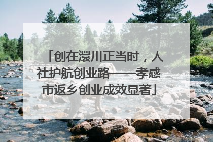 创在澴川正当时，人社护航创业路——孝感市返乡创业成效显著
