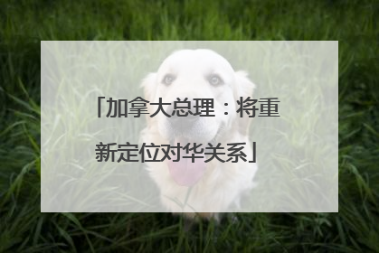 加拿大总理：将重新定位对华关系