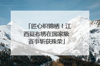 匠心织锦绣！江西夏布绣在国家级赛事斩获殊荣