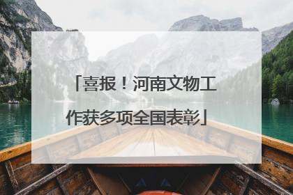 喜报！河南文物工作获多项全国表彰