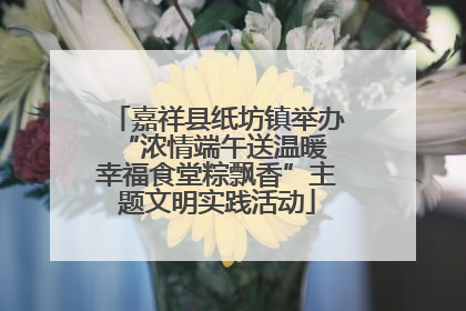 嘉祥县纸坊镇举办“浓情端午送温暖 幸福食堂粽飘香”主题文明实践活动