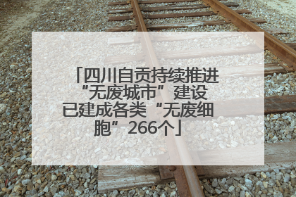 四川自贡持续推进“无废城市”建设 已建成各类“无废细胞”266个