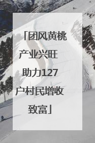 团风黄桃产业兴旺 助力127户村民增收致富