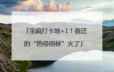 宝藏打卡地+1！宿迁的“热带雨林”火了