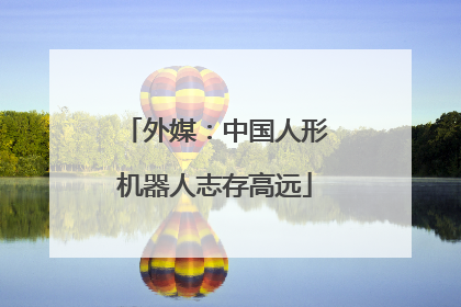 外媒：中国人形机器人志存高远