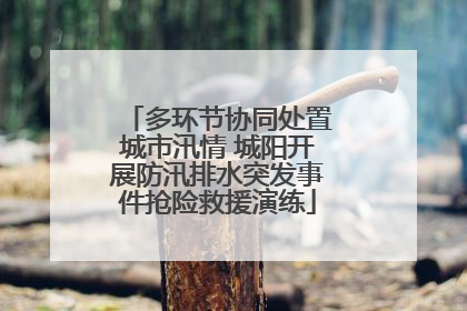 多环节协同处置城市汛情 城阳开展防汛排水突发事件抢险救援演练