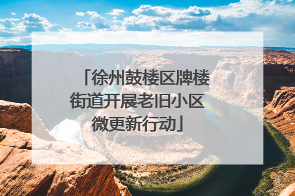 徐州鼓楼区牌楼街道开展老旧小区微更新行动