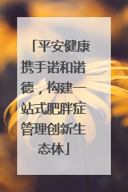 平安健康携手诺和诺德，构建一站式肥胖症管理创新生态体