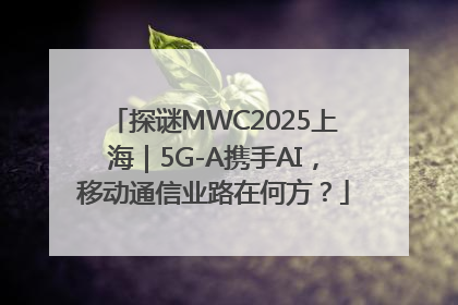 探谜MWC2025上海｜5G-A携手AI，移动通信业路在何方？