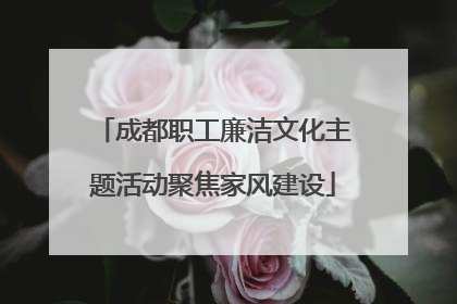 成都职工廉洁文化主题活动聚焦家风建设