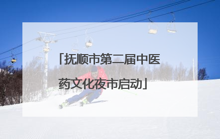 抚顺市第二届中医药文化夜市启动