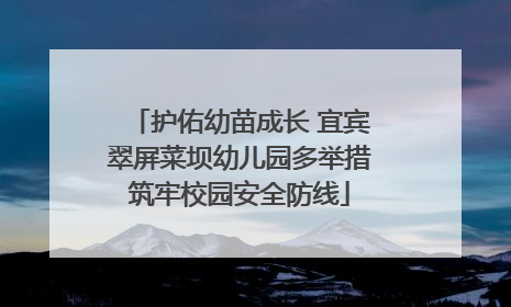 护佑幼苗成长 宜宾翠屏菜坝幼儿园多举措筑牢校园安全防线