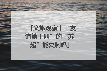 文旅观察丨“友谊第十四”的“苏超”能复制吗