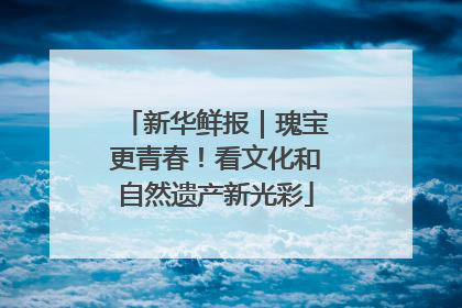 新华鲜报｜瑰宝更青春！看文化和自然遗产新光彩
