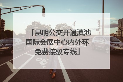 昆明公交开通滇池国际会展中心内外环免费接驳专线