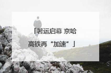 暑运启幕 京哈高铁再“加速”