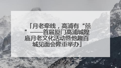 月老牵线，高浦有“囍”——首届厦门高浦城隍庙月老文化活动暨他趣百城见面会隆重举办