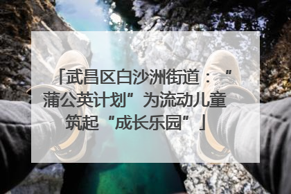 武昌区白沙洲街道：“蒲公英计划”为流动儿童筑起“成长乐园”