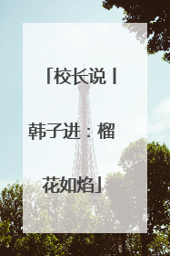 校长说丨韩子进：榴花如焰