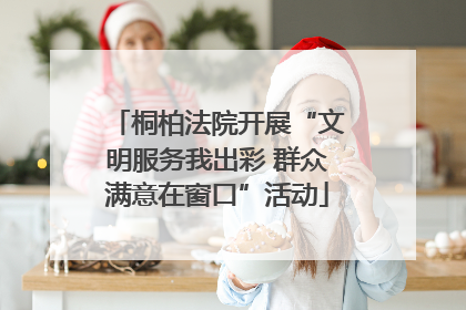 桐柏法院开展“文明服务我出彩 群众满意在窗口”活动