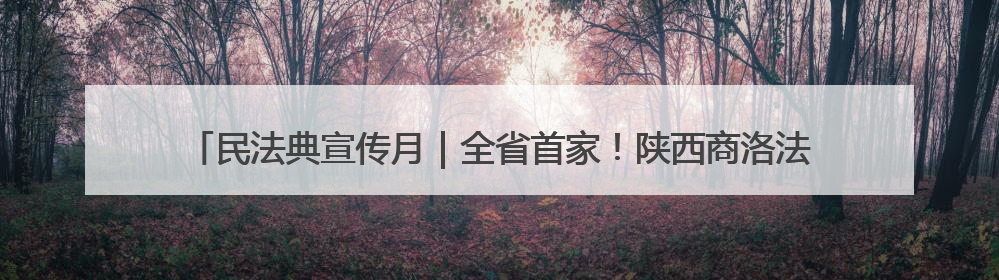 民法典宣传月｜全省首家！陕西商洛法治廉政教育基地“以案说纪”润人心