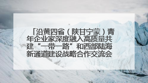 沿黄四省（陕甘宁蒙）青年企业家深度融入高质量共建“一带一路”和西部陆海新通道建设战略合作交流会在甘肃兰州召开