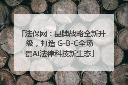 法保网：品牌战略全新升级，打造 G-B-C全场景AI法律科技新生态