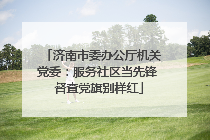 济南市委办公厅机关党委：服务社区当先锋 督查党旗别样红