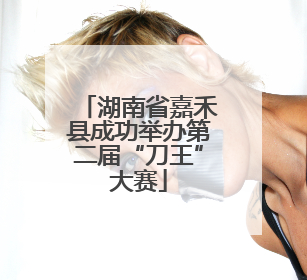 湖南省嘉禾县成功举办第二届“刀王”大赛