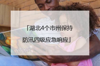 湖北4个市州保持防汛四级应急响应