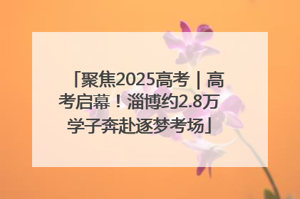 聚焦2025高考｜高考启幕！淄博约2.8万学子奔赴逐梦考场